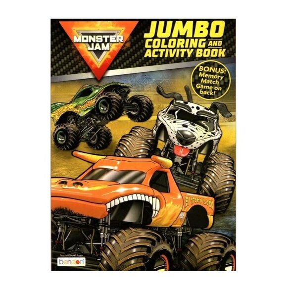Monster Jam - Jumbo Coloring & Activity Book - Picture 1 of 3